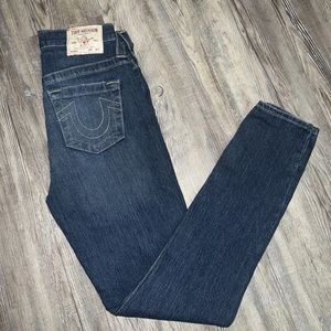 True religion Halle high rise super skinny jeans size 27 new